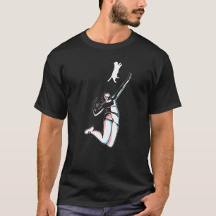 Volleyball Cat Sport  Gameday Spike Net Kitty Prem T-Shirt