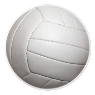 Volleyball ceramic knob