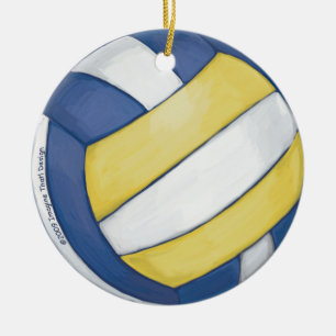 Volleyball Ceramic Tree Decoration