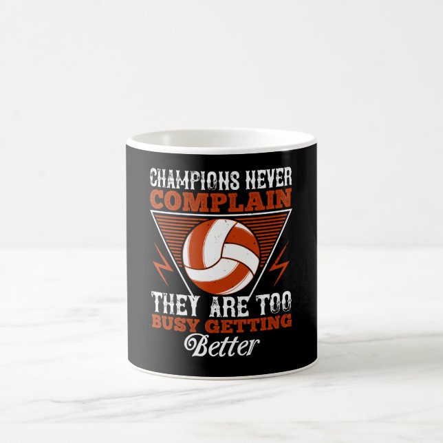 Volleyball - Champions Never Complain Coffee Mug (Center)