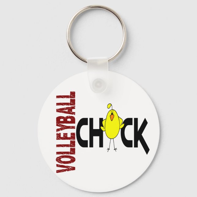 Volleyball Chick 1 Key Ring (Front)
