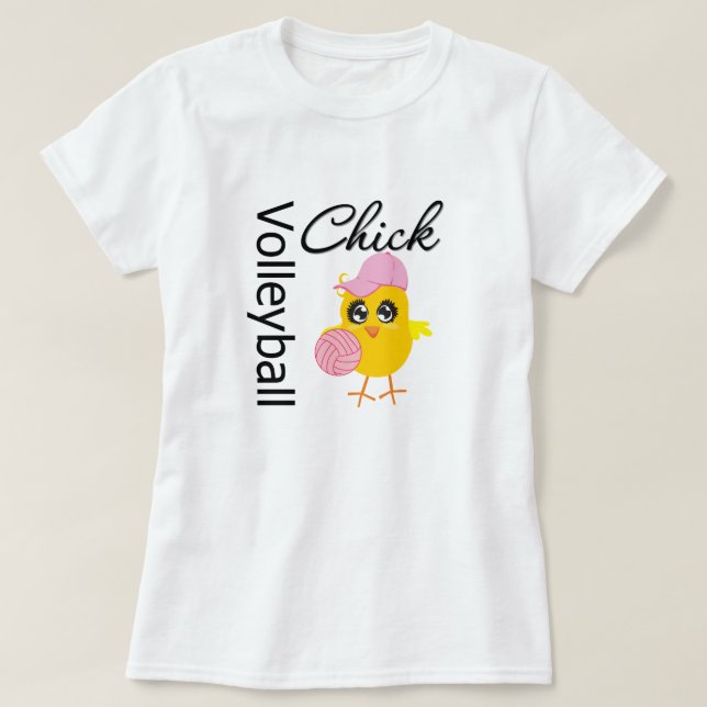 Volleyball Chick T-Shirt (Design Front)