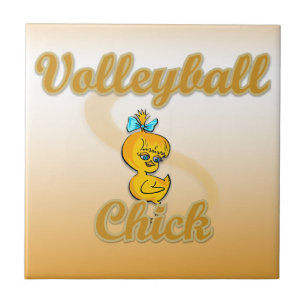 Volleyball Chick Tile