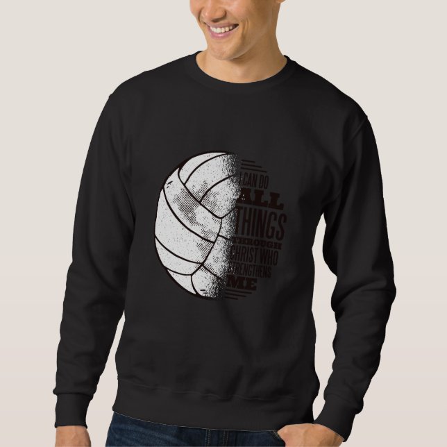 Volleyball christ sweatshirt (Front)
