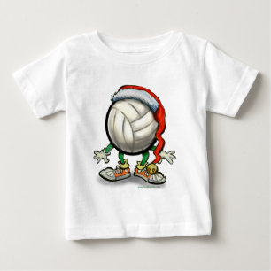 Volleyball Christmas Baby T-Shirt