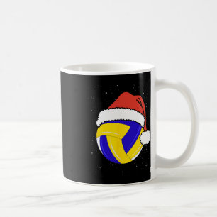Volleyball Christmas Ball Santa Claus Hat Xmas Spo Coffee Mug