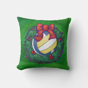 Volleyball Christmas Cushion