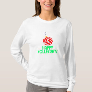 Volleyball Christmas Happy Volleydays Ornament T-Shirt