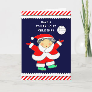 Volleyball Christmas Holiday Card