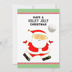 Volleyball Christmas Holiday Card