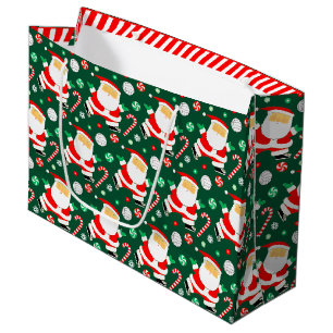 Volleyball Christmas Holiday Large Gift Bag