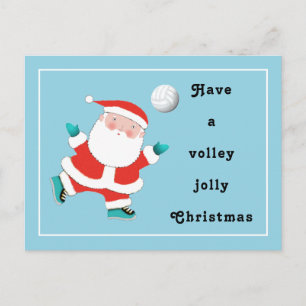 Volleyball Christmas Holiday Postcard
