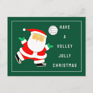 Volleyball Christmas Holiday Postcard