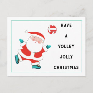 Volleyball Christmas Holiday Postcard