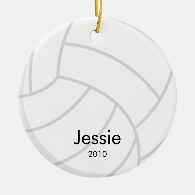 Volleyball Christmas Ornament (Front)