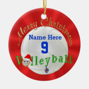 Volleyball Christmas Ornament Personalised