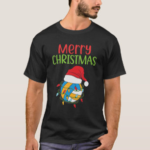 Volleyball Christmas Santa Funny Christmas Volleyb T-Shirt