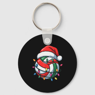 Volleyball Christmas Santa Hat Volleyball Srt Men  Key Ring