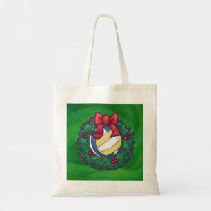 Volleyball Christmas Tote Bag
