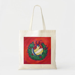 Volleyball Christmas Tote Bag