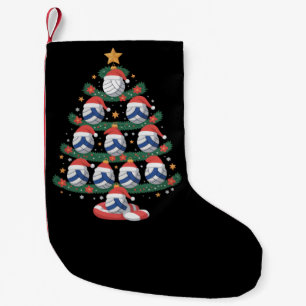 Volleyball Christmas Tree Lights Sports Player Small Christmas Stocking
