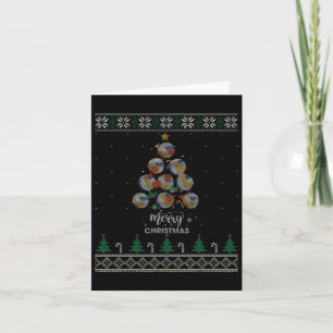 Volleyball Christmas Tree Xmas Gift For Volleyball Card