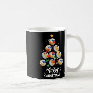 Volleyball Christmas Tree Xmas Gift For Volleyball Coffee Mug