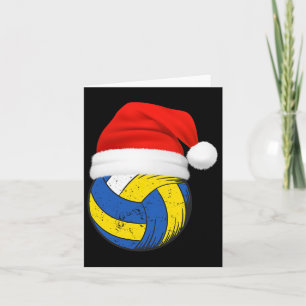 Volleyball Christmas Xmas Volleyball Player Card