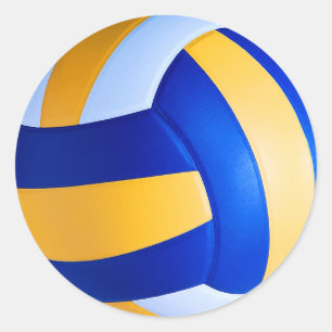 Volleyball  classic round sticker
