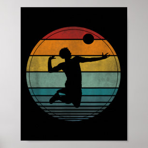 Volleyball Clothing Mens Beach Volleyball Poster