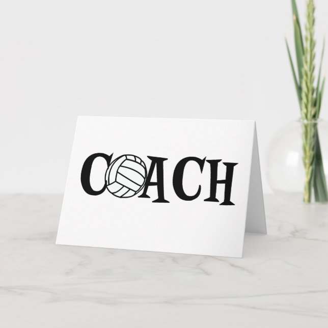 Volleyball Coach Card (Front)
