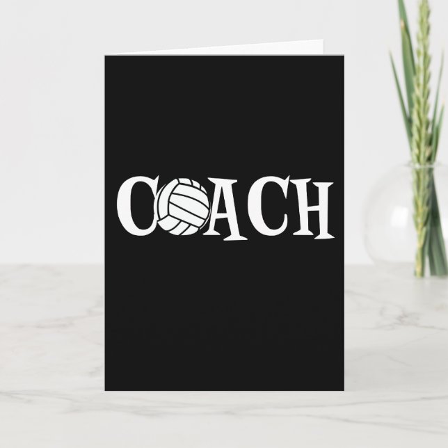Volleyball Coach Card (Front)