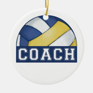 Volleyball Coach Ceramic Tree Decoration
