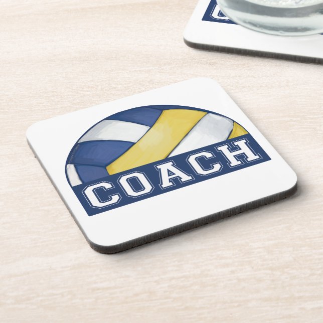 Volleyball Coach Coaster (Left Side)