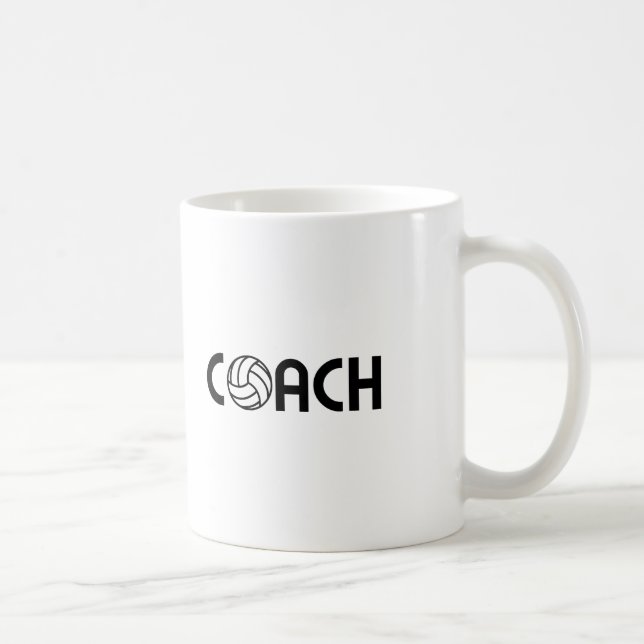 Volleyball Coach Coffee Mug (Right)