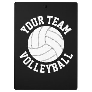 Volleyball Coach Custom Team Name and Colour Sport Clipboard