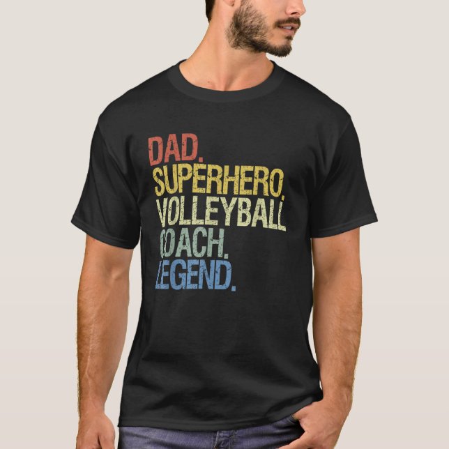 Volleyball coach dad  T-Shirt (Front)