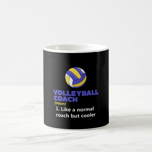 Volleyball Coach Definition Coffee Mug (Center)