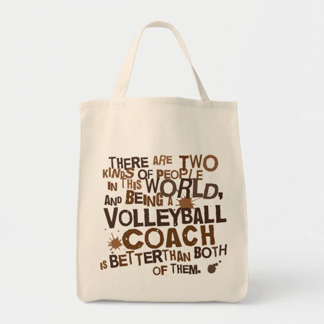 Volleyball Coach Gift Tote Bag (Front)