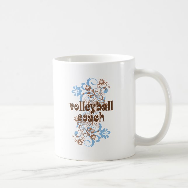 Volleyball Coach Girls Coffee Mug (Right)