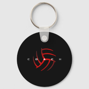 Volleyball Coach Key Ring
