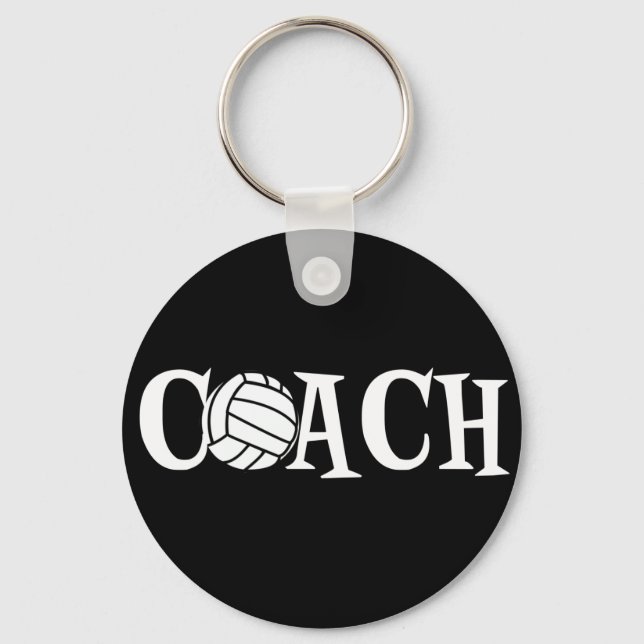 Volleyball Coach Key Ring (Front)