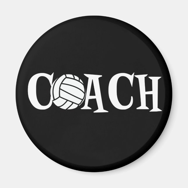 Volleyball Coach Magnet (Front)