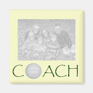 VOLLEYBALL Coach photo magnet