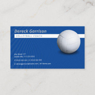 Volleyball Coach Sport Business Card