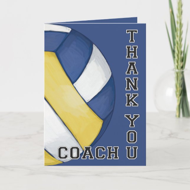 Volleyball Coach Thank You (Front)