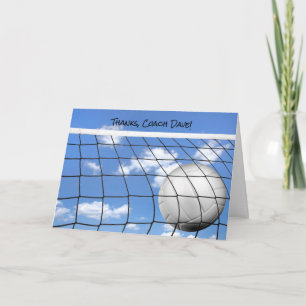 volleyball coach thank you card
