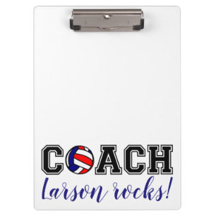 Volleyball coach thank you gift clip board! clipboard