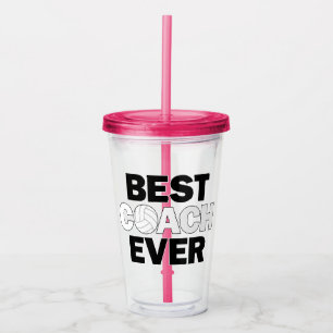 Volleyball Coach's Best Coach Ever Fun Sports Acrylic Tumbler
