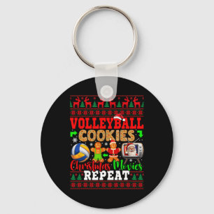 Volleyball Cookies Xmas Movies Repeat Costume Play Key Ring